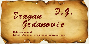 Dragan Grdanović vizit kartica